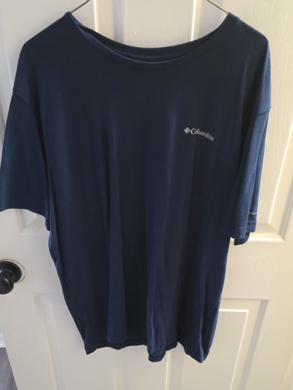 Columbia Navy Short-Sleeve Performance Tee with Small Logo